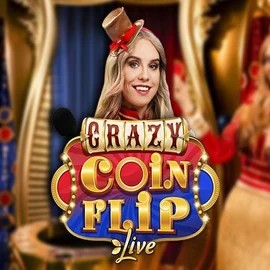 Crazy Coin Flip game by Evolution – logo hosted on Spinfin Casino