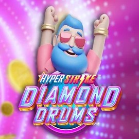 Hyper Strike Diamond Drums by Gameburger Studios, showcased at spinfinn.de – game logo